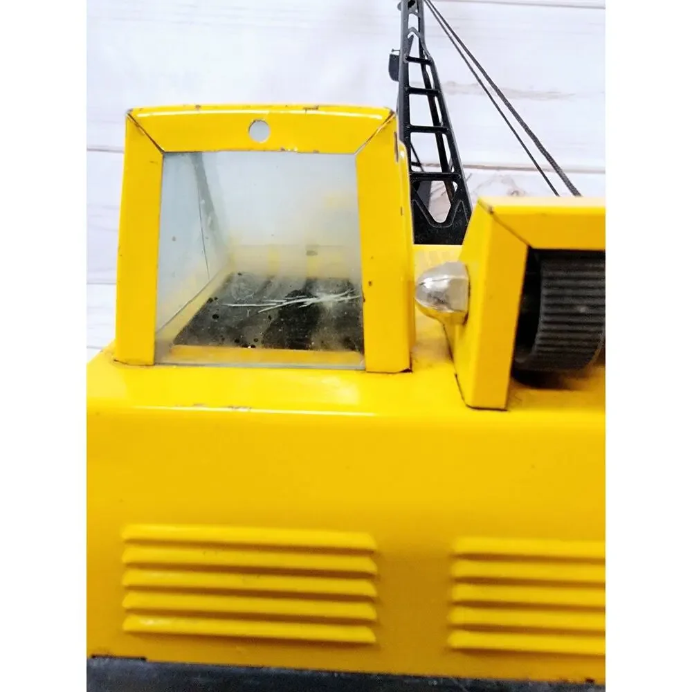 Nylint Vintage Pressed Steel Crane Truck 1:18 Scale Yellow Black Construction